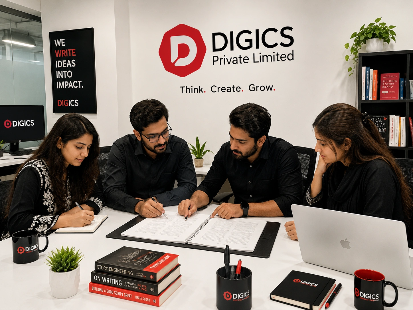 DIGICS book writing agency team working with authors in the USA, UK and Pakistan